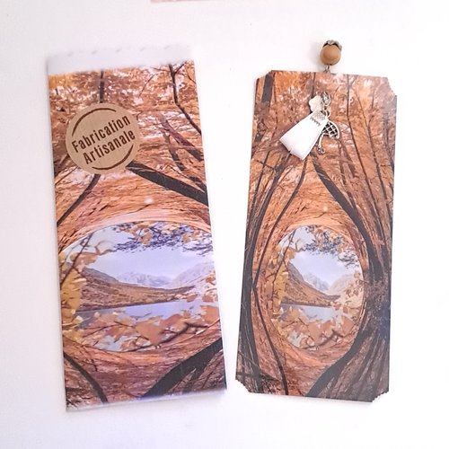 Marque-pages lac en montagne