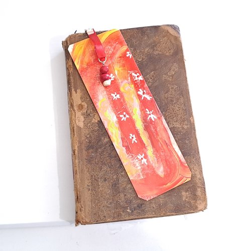 Marque-pages peint à la main