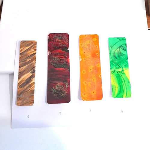 Marque-pages papier peint à la main