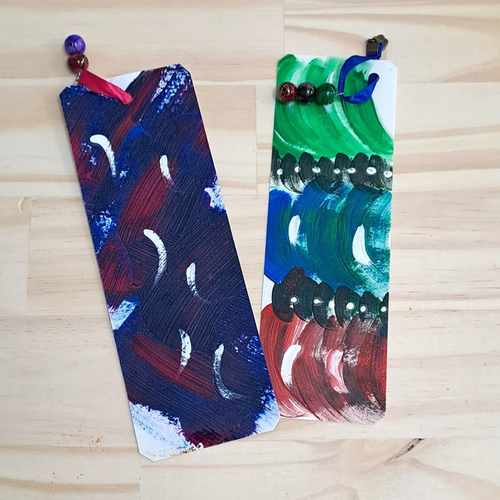 Marque-pages peint à la main