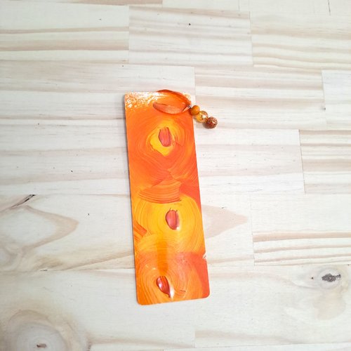 Marque-pages papier peint à la main