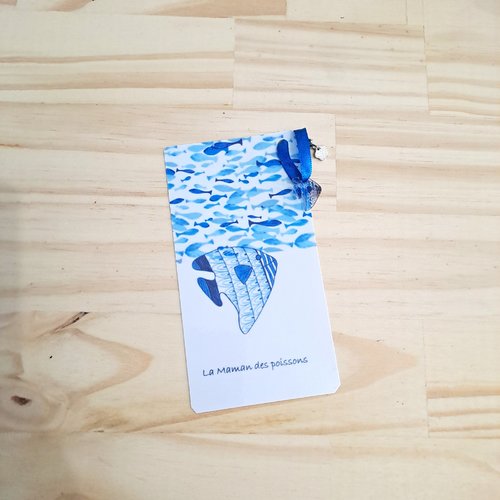 Marque-pages papier avec carte