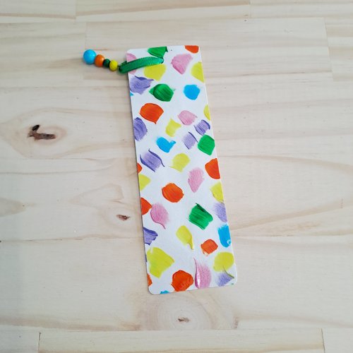 Marque-pages papier peint à la main