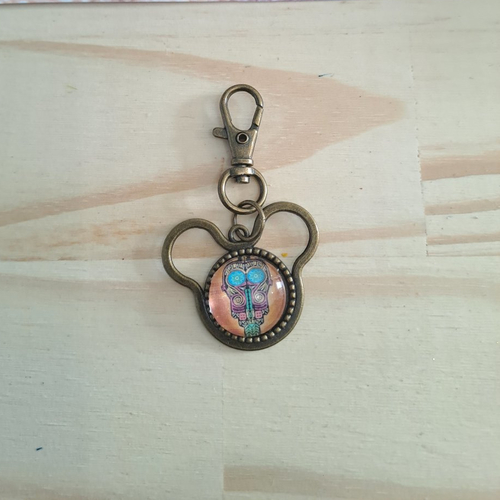 Porte clé cabochon indien