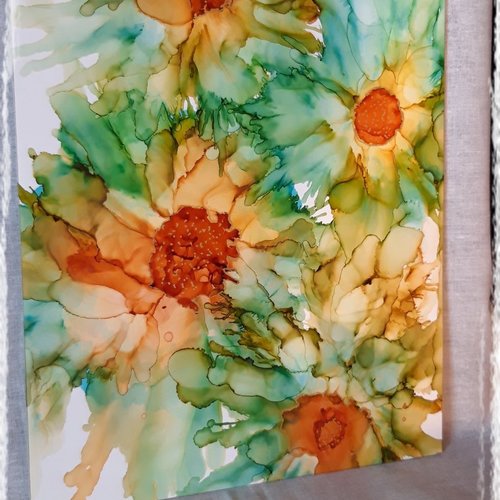 Tableau encres à alcool