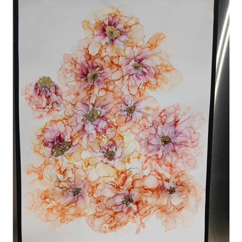 Tableau encres à alcool