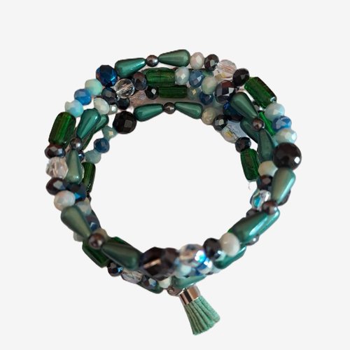 Bracelet à mémoire de forme dans des tons de vert