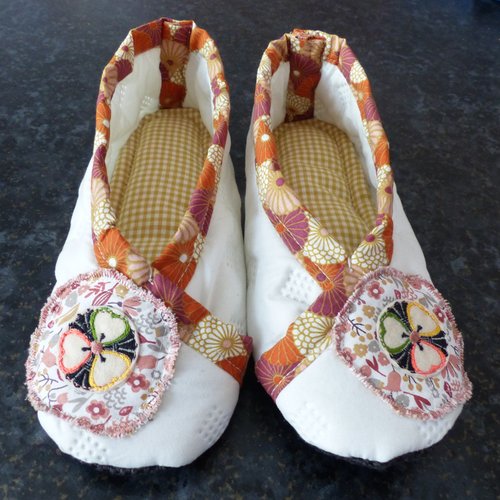 Chaussons femme kimono