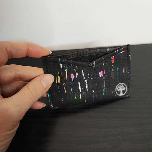Porte-carte spiree en liège de luxe (cuir de liège/vegan) (pièce unique)