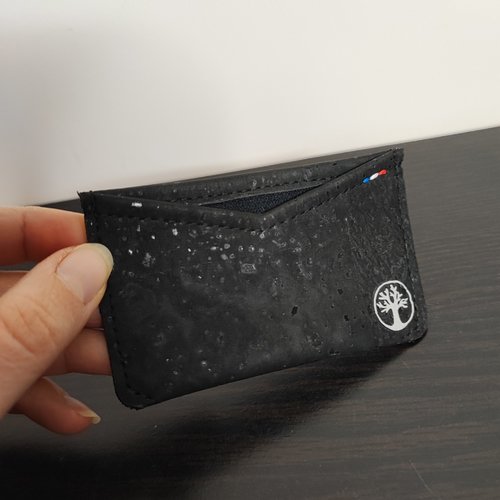 Porte-carte spiree en liège de luxe (cuir de liège/vegan) (pièce unique)