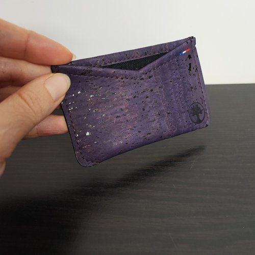 Porte-carte spiree en liège de luxe (cuir de liège/vegan) (pièce unique)