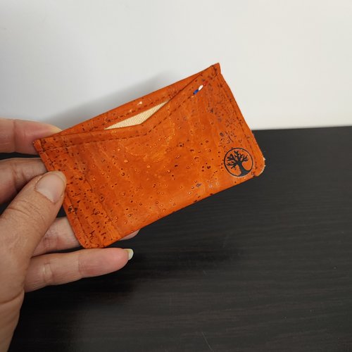 Porte-carte spiree en liège de luxe (cuir de liège/vegan) (pièce unique)