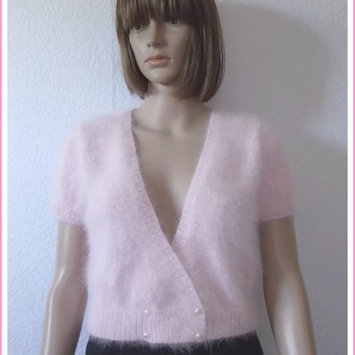 Nouveauté : cache-cœur angora "annelise"