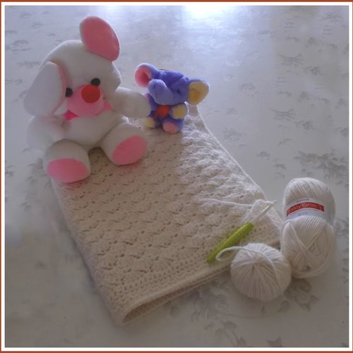 Couverture bébé "baby dream" coloris naturel