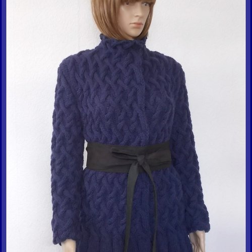 Sur commande : veste femme "magic" laine & alpaga coloris au choix