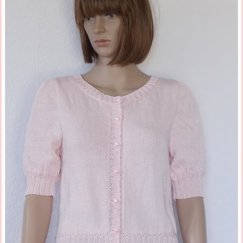 Gilet à manches demies "corolle"