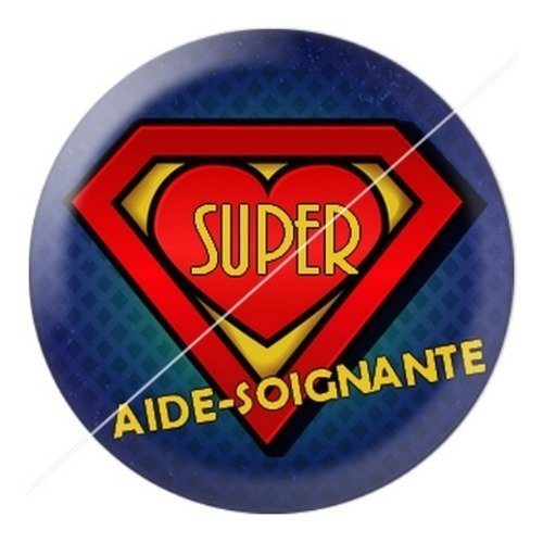 Cabochon résine à coller 25 mm aide-soignante asb27