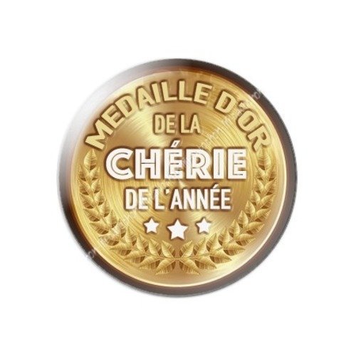 Cabochon résine à coller 25 mm chérie ab2