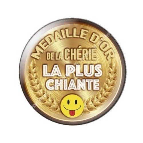 Cabochon résine à coller 25 mm chérie ab7