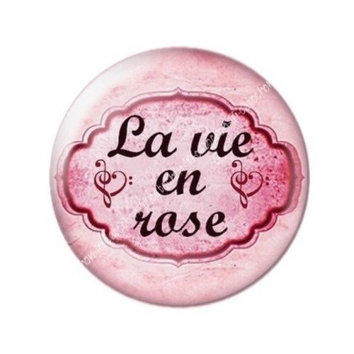 Cabochon résine à coller 25 mm partition amour aba21