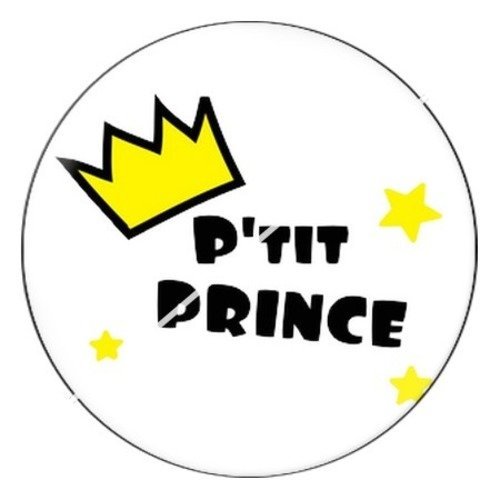 Cabochon résine à coller 25 mm  bébé prince