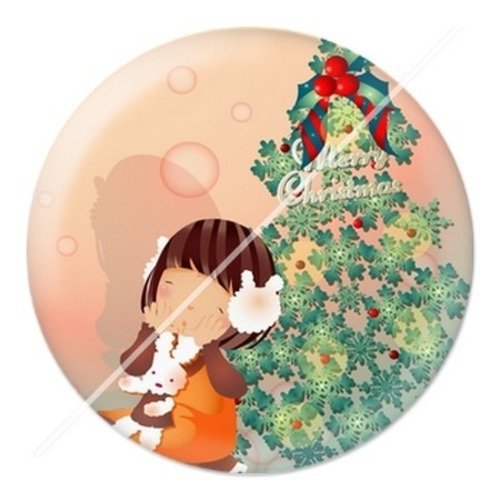 Cabochon résine à coller 25 mm aa joyeux noël a11