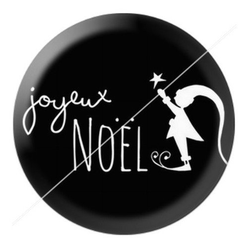Cabochon résine à coller 25 mm aa joyeux noël b1