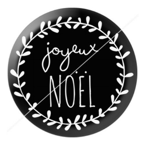 Cabochon résine à coller 25 mm aa noël et fêtes b10