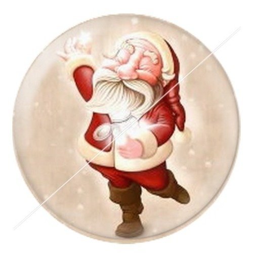 Cabochon résine à coller 25 mm aa noël et fêtes c13