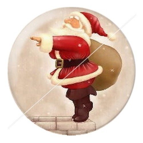 Cabochon résine à coller 25 mm aa noël et fêtes c18