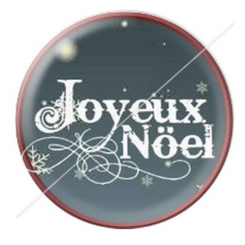 Cabochon résine à coller 25 mm aa noël et fêtes c24