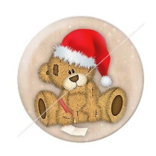 Cabochon résine à coller 25 mm aa noël et fêtes c30