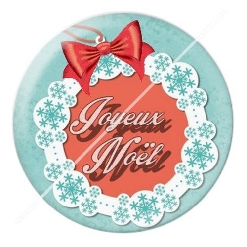 Cabochon résine à coller 25 mm aa noël et fêtes d1