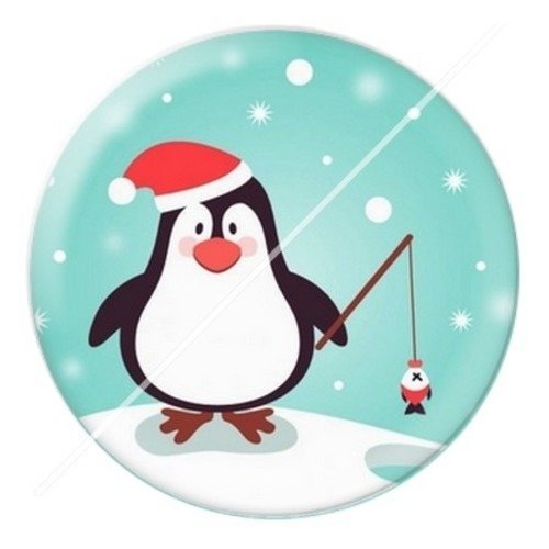 Cabochon résine à coller 25 mm aa noël et fêtes d2