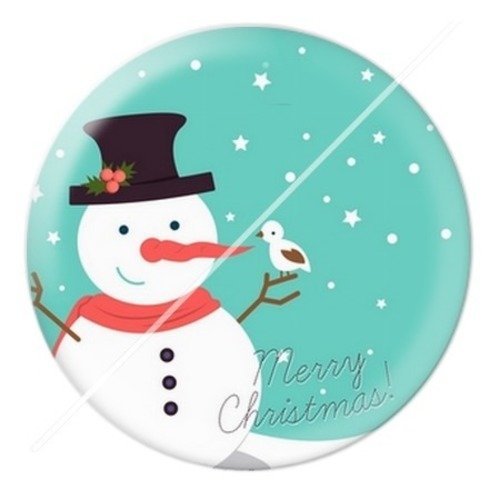 Cabochon résine à coller 25 mm aa noël et fêtes d5