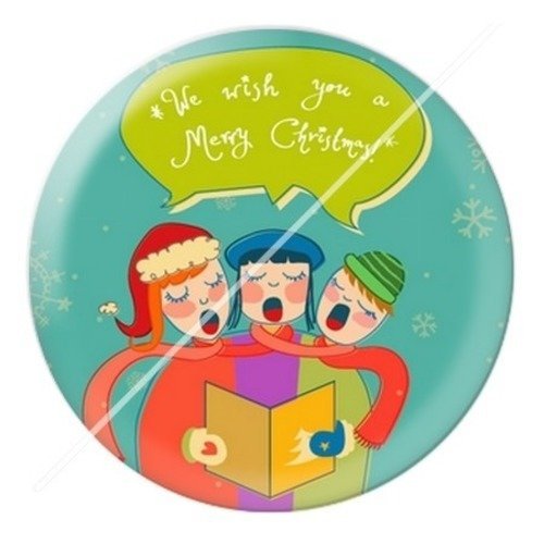 Cabochon résine à coller 25 mm aa noël et fêtes d7