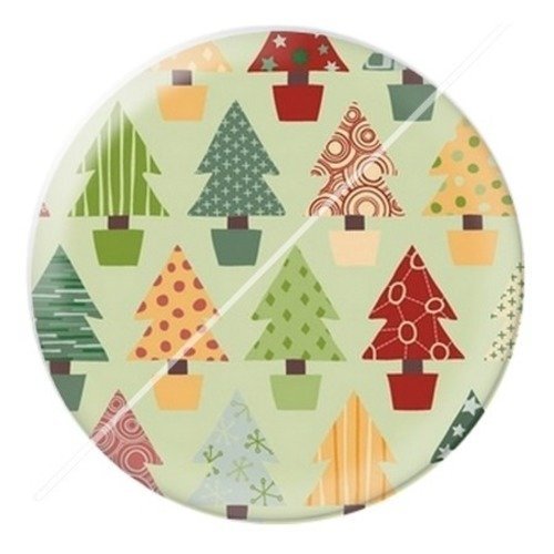 Cabochon résine à coller 25 mm aa noël et fêtes d12