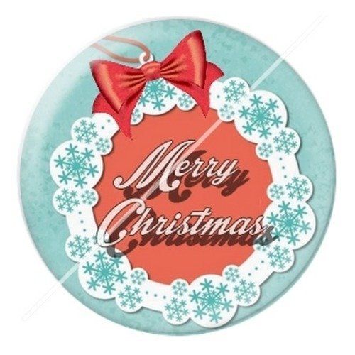 Cabochon résine à coller 25 mm aa noël et fêtes d13