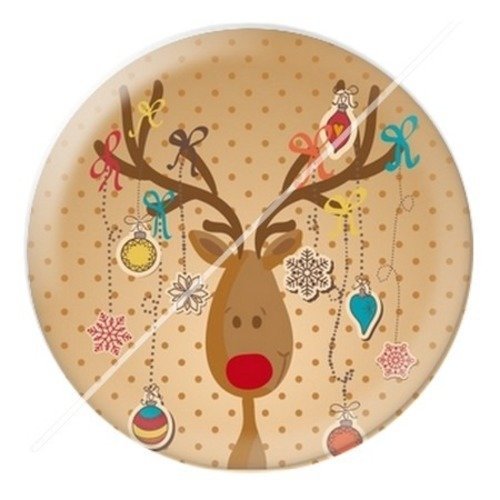 Cabochon résine à coller 25 mm aa noël et fêtes d15