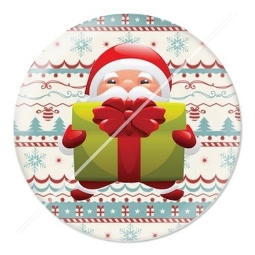 Cabochon résine à coller 25 mm aa noël et fêtes e7
