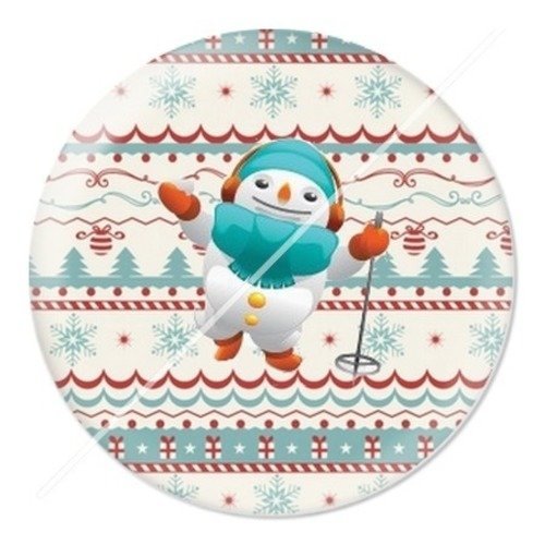 Cabochon résine à coller 25 mm aa noël et fêtes e12