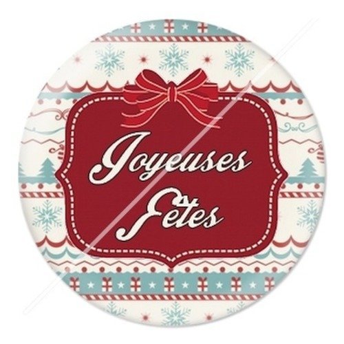 Cabochon résine à coller 25 mm aa noël et fêtes e14