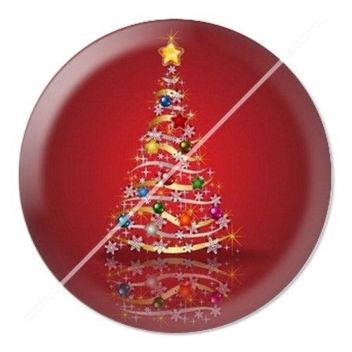 Cabochon résine à coller 25 mm aa noël et fêtes e15