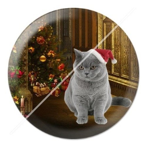 Cabochon résine à coller 25 mm aa noël et fêtes f4