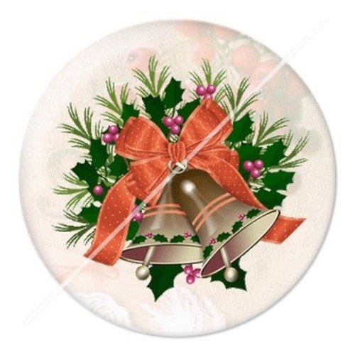 Cabochon résine à coller 25 mm aa noël et fêtes f9