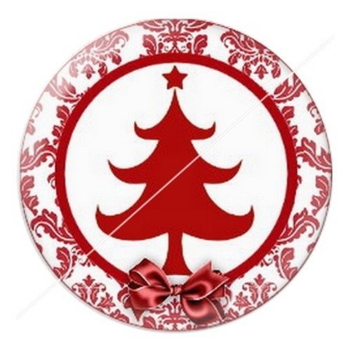 Cabochon résine à coller 25 mm aa noël et fêtes, chat h1