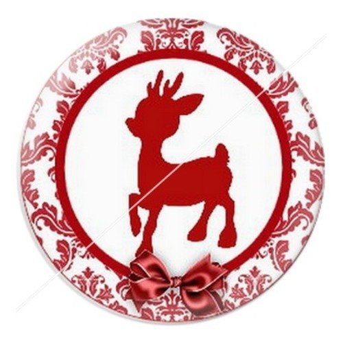 Cabochon résine à coller 25 mm aa noël et fêtes, chat h3