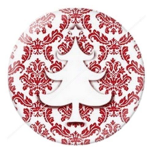 Cabochon résine à coller 25 mm aa noël et fêtes, chat h5
