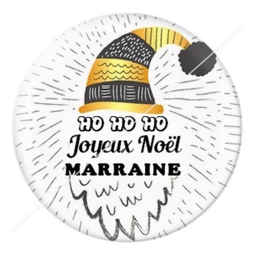 Cabochon résine à coller 25 mm aa noël et fêtes marraine h2