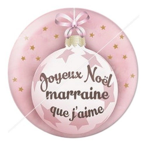 Cabochon résine à coller 25 mm aa noël et fêtes marraine h8
